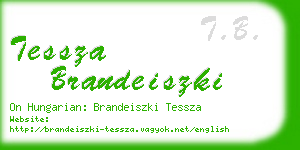 tessza brandeiszki business card